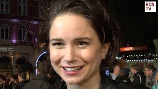 Katherine Waterston Interview Steve Jobs Premiere [upl. by Enenstein793]