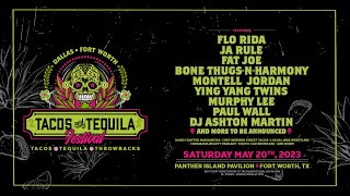 Tacos and Tequila Festival Dallas Fort Worth Full Lineup Promo Video 2023 [upl. by Atonsah]