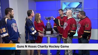 Guns N Hoses charity hockey game [upl. by Direj]