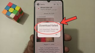 Photo and video download failed in WhatsApp  how to fix this problem [upl. by Domini326]