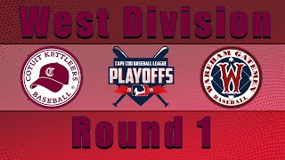 Wareham Gateman  Cotuit Kettleers PLAYOFFS ROUND 1 [upl. by Akeber]