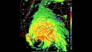 Hurricane Zeta Landall Radar Loop [upl. by Mil622]