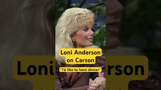 Loni Anderson Carson “Like to have dinner” movie comedy [upl. by Iznil657]