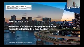 Webinar 3D Passive Imaging Solution for subsoil exploration in urban context  Sissterra [upl. by Endora743]