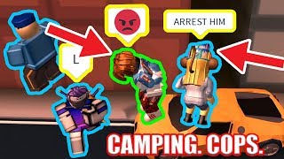 WHY ARE THERE SO MANY CAMPING COPS  Roblox Jailbreak [upl. by Aibat]