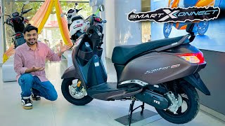 2024 New Tvs Jupiter 125 Smart X Connect  New Price Mileage Full Review  jupiter 125 [upl. by Kitti]