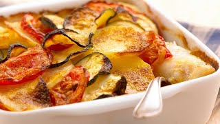 Recette  Gratin courgette pomme de terre et cabillaud [upl. by Siramed]