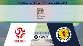 Poland vs Scotland  Prediction  UEFA Nations League  EA FC 25 [upl. by Moseley]