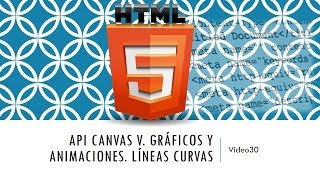 Curso HTML 5 API Canvas V Trazados curvos Vídeo 30 [upl. by Deaner]