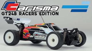 Carisma GT24B Racers Edition White 124 Scale 4WD Brushless Buggy  Motion RC Trailer [upl. by Aerdnu382]