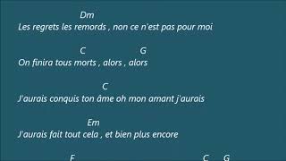 Les Frangines  Si josais  Karaoké d accords pour guitare [upl. by Acirej]