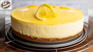 How to make lemon cheese cake with homemade cream cheese No bake lemon cheese cakeFaitmaison [upl. by Patrizia705]