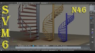 Modéliser Une Maison AZ Blender 3d Tutoriel SVM6 N°46 Les Escaliers [upl. by Frasch943]