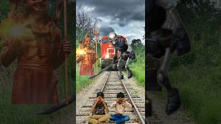 Crying baby vs funny train vfx video in the kill ghost 👻shortsvideo vfx ghost trending train [upl. by Claude]