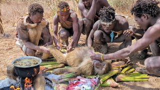 Wow 😮😋 This is what Hadzabe Catch and eats for Lunch middle of nowhere ‼️😋 [upl. by Nordgren]