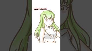 CC from Code Geass❣shortsartist codegeass timelapse doodleart artistcommunity fypart [upl. by Tsenre]