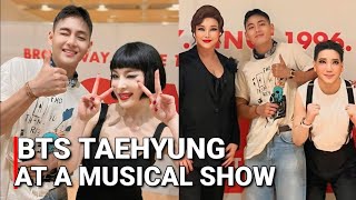 BTS Taehyung Spends His military Day off Attending a Musical Show with Park Hyoshin BTS V 2024 [upl. by Ahsahtan]