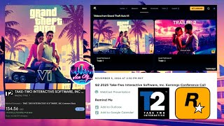 GTA 6 NEWS  Take Two Earnings Call Tomorrow Trailer 2 amp Screenshots amp New Take Two Games in 2025 [upl. by Pazice279]