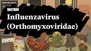 Influenza Orthomyxoviridae Virus Explained  Part 1  Sketchy Medical  USMLE Step 1 [upl. by Erdnaxela]