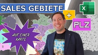 Vertriebsgebiete und PLZ gleichzeitig auf EINER Karte in Excel Wie geht das [upl. by Gnouhk]