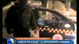 Policías bailando en Córdoba  Telefe Noticias [upl. by Banebrudge117]