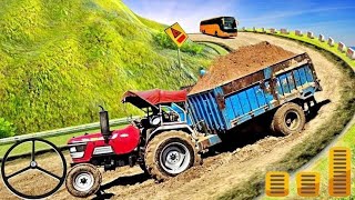 Heavy Tractor Trolley Cargo Simulator 3D Farming Cargo Driver  Android Gameplay FHD [upl. by Noel]