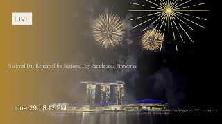 NDP 2024Singapore FireworksMarina Bay Singapore National Day ParadeNE SHOW29 June 2024 4K [upl. by Atnad]