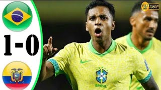 Rodrygo Debut Goals Brazil VS Ecuador 1 0 All Goal amp Highlights world cup qualifiers [upl. by Ardnaed]