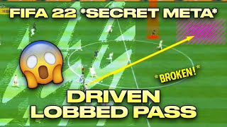 FIFA 22 META DRIVEN LOBBED THROUGH PASS TUTORIAL SECRET PASSING MOVE ⚠️ IT IS BROKEN [upl. by Pages247]