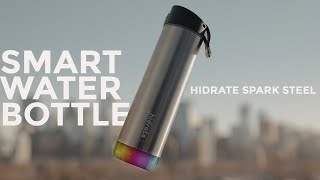 The Smartest Water Bottle  Hidrate Spark Steel Review [upl. by Gautea]