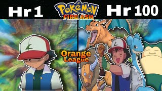 Can I beat Pokemon Fire AshOrange league in 100 hrs with Ash Ketchum teamHindi [upl. by Sherourd]