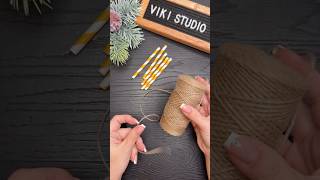 EASY Christmas Craft using Paper Straws Christmas Decorations [upl. by Ecahc]