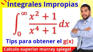 INTEGRALES IMPROPIAS de Primera Especie por CRITERIO DE COMPARACION [upl. by Idid]