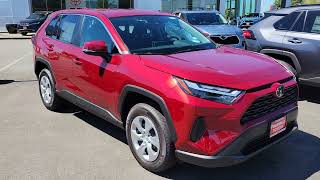 2024 Toyota RAV4 LE AWD in Ruby Flare Red Pearl [upl. by Rednaskela]