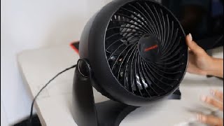 Honeywell HT 900 Super Turbo Table Fan vs Vornado Flippi V6 Personal Air Circulator Fan [upl. by Eessac104]