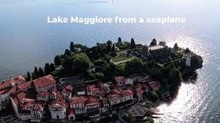 Seaplane tour of Lake Maggiore  VR 360 [upl. by Selestina]