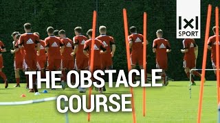 Endurance Drill for Football Players The Obstacle Course [upl. by Nodla814]