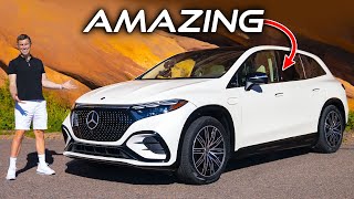 The most luxurious Mercedes EQS SUV review [upl. by Aksel]