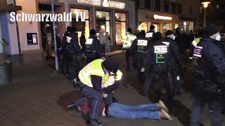 🚨🚔 Großes Polizeiaufgebot bei Maßnahme zur Identitätsfeststellung in Schopfheim 17012022 [upl. by Aihsenyt]