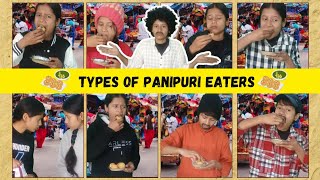 Types Of Panipuri Eaters 😂  Types Of people  Anisha Bohra [upl. by Airym]