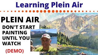 Plein Air Oil Painting Landscape  Beginners Tutorial [upl. by Sofko]