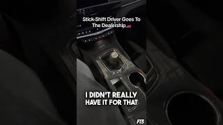 ALMOST CRASHED THE STICKSHIFT carsaleshumor funny dealershiplife funny cars [upl. by Kiryt]