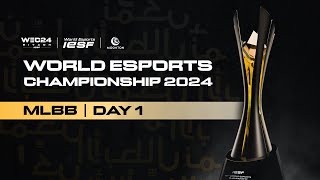 🔴 MLBB  GROUP STAGE  IESF WORLD ESPORTS CHAMPIONSHIP 2024  DAY 1 [upl. by Maples]