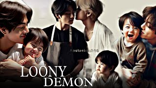 LOONY DEMON 💜💚 taekook taekookff bangtanpurpletales [upl. by Martguerita]