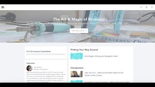 The Art and Magic of Encaustic Online Course Is Finished  Take A Peek Inside [upl. by Bianca749]