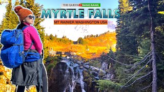 Myrtle Falls in Mount Rainier National Park USA  PART 1 mountains hiking hikingadventures [upl. by Anileuqcaj]