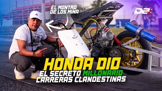 ⚠️EL SECRETO MILLONARIO DE LAS CARRERAS CLANDESTINAS • EL MONTRO DE LOS MINAS • HONDA DIO⚠️ [upl. by Mina]