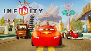 CARS FLASH MCQUEEN Jeux Vidéo de Dessin Animé en Français Voiture de Course  Disney Infinity [upl. by Mode443]