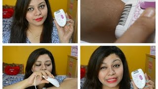 Philips Satinelle Epilator  BRE200 Review  How to Use [upl. by Yuht56]