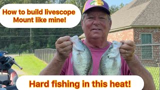 CrappieHenderson lake livescope mount the end garmin livescope crappiefishing crappie [upl. by Annerahs]